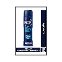 Men Erkek Sprey Deodorant Dry Fresh 150ml, 72 Saat Anti-perspirant Koruma, Ekstra Kuruluk