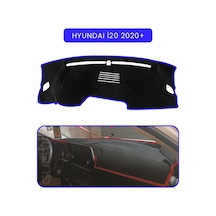 Hyundai İ20 2020+torpido Koruma Halısı Mavi Kenar