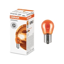 Bulacaksin Osram P21W 12V 21W 93 Bau15S 7507 Yakin Tirnak Sari - 10 Adet