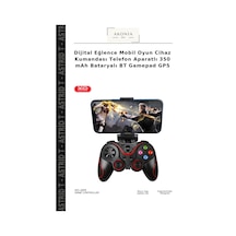 Dijital Eğlence Mobil Oyun Cihaz Kumandası Telefon Aparatlı 350 Mah Bataryalı Bt Gamepad Gp5