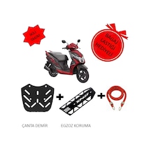 Honda Dio 110 Egzoz Koruma Sacı Demiri & Honda Dio 110 Arka Çanta Demiri 2021-2023