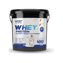 Whey Protein Tozu 3600 Gr 120 Servis Hindistan Cevizi&yer Fıstığı Ahududu
