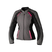 Rst Ava Ce Tekstil Kadın Motosiklet Montu Gri Pembe