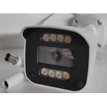 Kamera 2 Mp Ahd Plastik Bullet Cam 2.8 MM Starlıght Lens 8 Warm Lıght Led Full Color Dc 12v