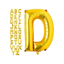 D Harf Gold Folyo Balon16 İnç 36 cm