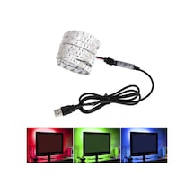 3 Metre Tv Arkası Rgb Usb Şerit Led Aydınlatma Lcd Led Butonlu