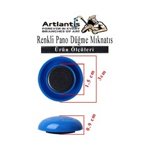 Renkli Pano Düğme Mıknatısı 20 Li 1 Paket Manyetik Yuvarlak Mıknatıs Buzdolabı Renkli Plastik Kaplı Dekarasyon Hobi Etkinlik