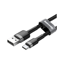 Halo, 3.0 A Usb-a & Usb-c Şarj & Data Aktarım Kablosu, 1 Metre, Siyah