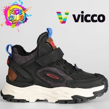 Vicco Tura Ortopedik Taban Çocuk Bot Siyah