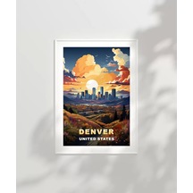 Çerçevesiz Poster Denver'ın Parlayan Ufku