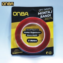Onba 10mm  x 5mt Çift Taraflı Silikon Bant