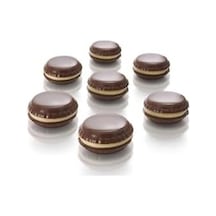 Siliko World Silikon Çikolata Kalıbı Ve Mini Makaron Silikon Kalıbı, Kahverengi