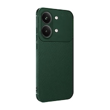 Xiaomi Poco X8 Pro Max Uyumlu Auto Focus Karbon Kapak - Koyu Yeşil