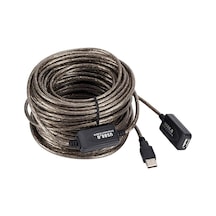 Usb 2.0 güçlendirilmiş extension kablo usb 2.0 dişi erkek kablo 20m