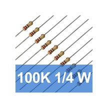 100K 1/4W Direnç (10 Adet)