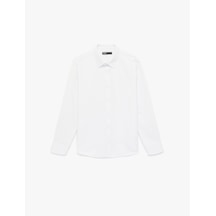 Koton Regular Fit Klasik Yaka Uzun Kollu Oxford Gömlek Beyaz 6sam60099hw Beyaz