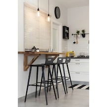 Ahşap Duvara Monte Bar Masası 40cmx116cm