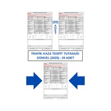 Trafik Kaza Tesit Tutanağı Güncel 2025 - 20 Adet