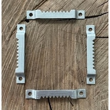 Timsah Tablo Askısı Gri Renk Askı Çerçeve Askı Aparatı 12adet 8 57mm Gri