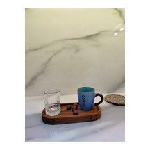 3 Lü Ahşap Fincan Seti Coffee