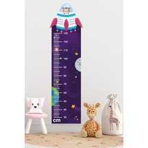 Ufolu Maymun Çocuk Odası Boy Ölçer Sticker 40x140 Cm