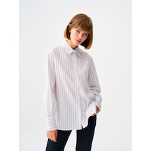 LOFT Loose Fit Kadın Gömlek U.kol Lf2037096 Q1.v1 Beyaz