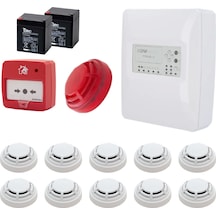 Dmtech Fp9000l-2-10 Konvansiyonel Sistem Yangın Alarm Seti 10 Lu