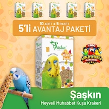 Meyveli Muhabbet Kuşu Krakeri 10'lu - 5 Adet 10 Adet