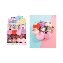 Gıpta Anahtarlık Cute Animal Pompom 6 Renk 24 Lü