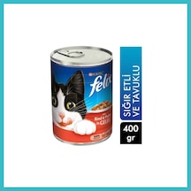 Felix Konserve Sığır Etli Yaş Kedi Maması 400gr 1 Adet Dfnbez