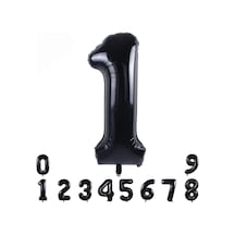 1 SİYAH RAKAM FOLYO BALON 34" Inc 82 cm