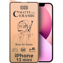 Apple Uyumlu   iPhone 13 Mini Ekran Koruyucu Mat Seramik Nano Ekran Koruyucu