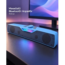 Rgb Işıklı Bluetooth 5.4 Masaüstü Soundbar Hoparlör Usb Ve Tf Kart Destekli Mi Tkdytgszı2kqhjh2644