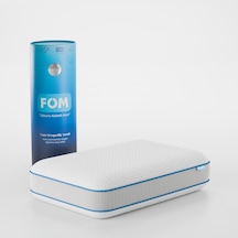 FOM Tombik Full Ortopedik Masaj Etkili Konforlu Visco Yastık, Ortopedik 60 x 40 x 13 Beyaz
