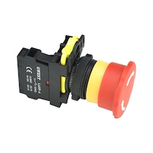 Gwest A5 - 01zs 40mm Kalıcı Mantar Buton 1nc Kırmızı 10 Adet
