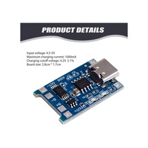 18650 Pil İçin Hw-373 Tp4056 Şarj Modülü, Koruma Devresi İle Mikro Usb Şarj Denetleyicisi, 5 V Şarj Modülü 4 Adet