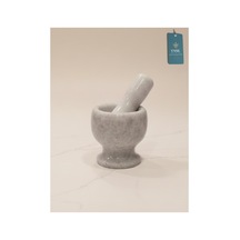 Chacha Home Luxury Granito El Yapımı Doğal Mermer Havan & Tokmak Seti - Beyaz
