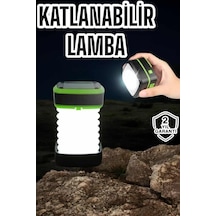 Katlanabilir Kamp Lambası Solar Fener Görünümlü 3 Kademeli Şarjlı Çok Renkli 21113141