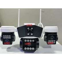 O-kam 6064 Wifi 4 Lens Mikrofon + Hoparlör + Siren + Alarm Kamera