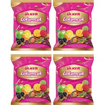 Ülker Lokumcuk Karışık Meyveli Yumuşak Şeker 350 Gr X 4 Adet