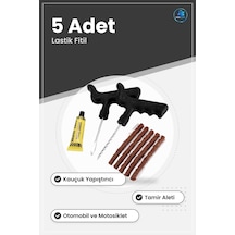 Lastik Fitil Seti 5 Adet Kauçuk Yapıştırıcı İkili Tamir Aleti Ara