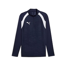 Puma Teamfinal26 Training 1/4 Zip Erkek Futbol Antrenman Uzun Kollu Tişört 65967906 Lacivert