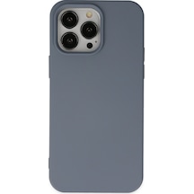 Apple iPhone Uyumlu  14 Pro Kılıf Nano İçi Kadife Silikon -  Gri