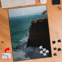 Uçurum Kenarı, Şiddetli Deniz 240 Parça Puzzle Yapboz Tablo-s454