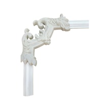 Decozza Boyanabilir Çıta Köşe Motifi 4 Cm Çıta Uyumlu 4 Lü Paket