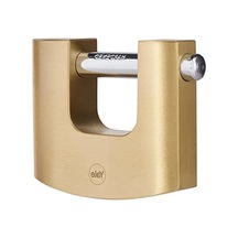 Yale Y114b/90/127/1-90mm Oval Kayar Pimli Pirinç Asma Kilit - Yüksek Koruma - Sertleştirilmiş Çelik Halka - 3 Anahtar, Sarı