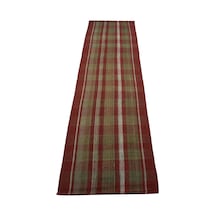 Kilim Antik El Dokuma Ekoseli Sivas Şal Perde Yün Yolluk Kilimi 0156 - Yeni - Çok Renkli