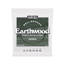 Ernie Ball Medium Earthwood Bell Bronz Gitar Telleri Western Gitar 13-56
