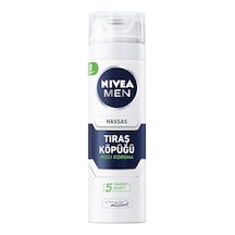 Nıvea Men Erkek Hassas Tıraş Köpüğü 200 Ml, Hassas Ciltlere Özel Hızlı Koruma, Yanma Karşıtı, Alkolsüz Formül