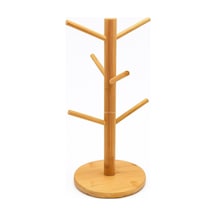Ahşap Bambu Kupa Bardak Askısı 6&apos Lı Stand Doğal Mutfak Tezgahı İçin Kupa Standı Bardak Tutucu Modern Dekoratif Dayanıklı Kolay Kurulumlu Organizer Yuvarlak 100